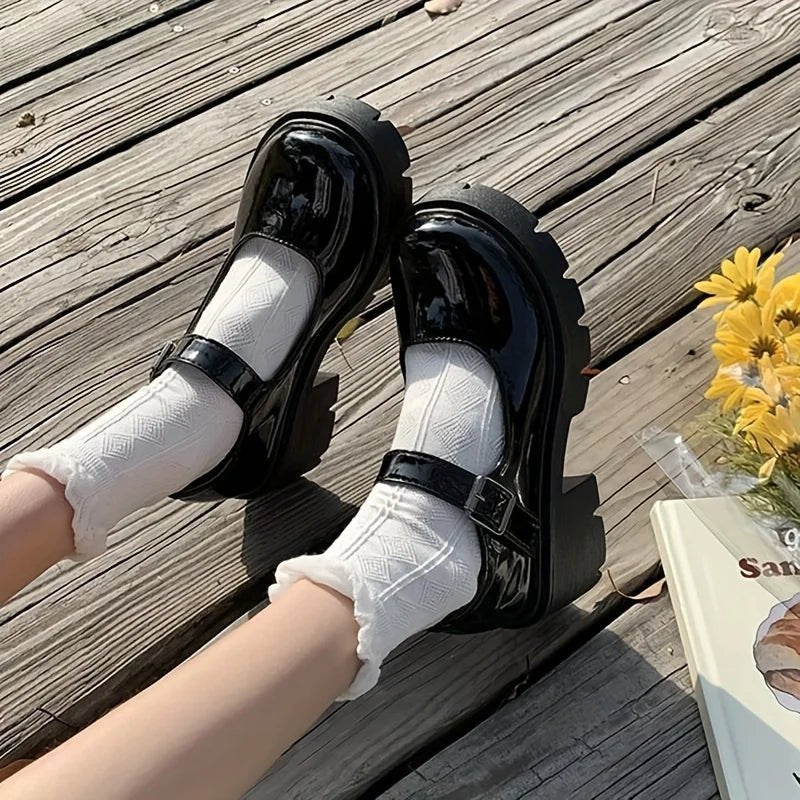 Japanese Lolita Mary Jane Cosplay Heels for Girls & Women - silverfoxgoods